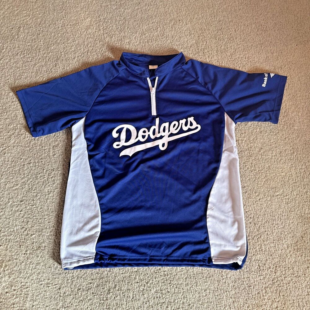 Los Angeles Dodgers 1/4 Zip Blue Bank of America SGA | Men's Medium